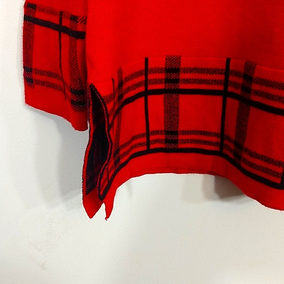 NWOT✨Kim Rogers Long-Sleeve Red Sweater Top sz L - Picture 4 of 8